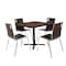 National Public Seating Cafe/Bistro Chair, Espresso Seat, Espresso Back, 21 1/2 in W 23 1/4 in L 33 7/8 in H, Armless BCC21 - alternate 7